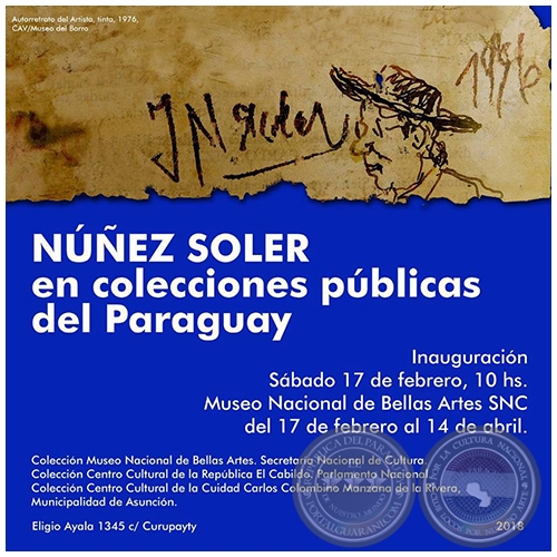 Muestra Nez Soler en Colecciones Pblicas del Paraguay se habilita en Museo de Bellas Artes - Sbado, 17 de febrero de 2018